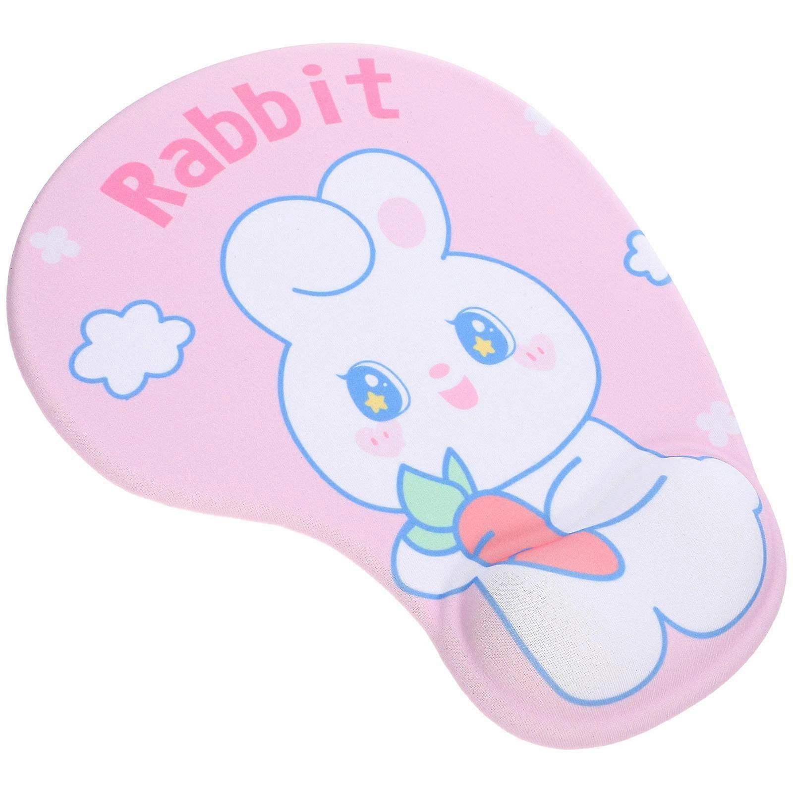 Mouse Pad 3Pcs Computer Table Pad Multi-Functional Cushion For Students Office Work Travel 23X18.5CM Pink