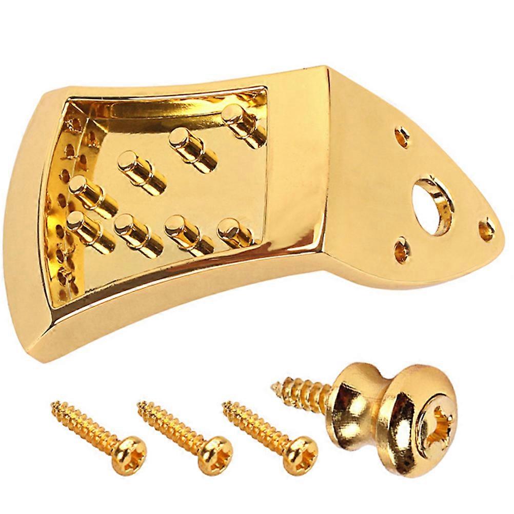 Premium Mandolin Accessories 5 Sets Triangle Tailpiece Improving Volume For 8 String Mandolin In 3.07X1.77X1.77in Size