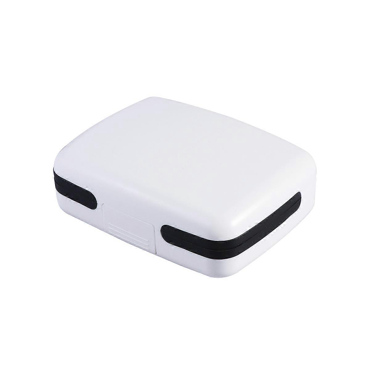 Hearing Aid Case Hard Case for 2Pcs Hearing Aids White