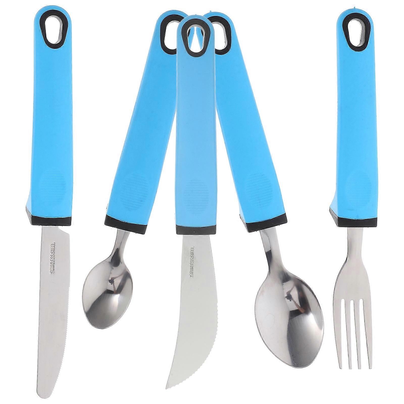 Adaptive Spoons For Disabled Individuals Mealtimes Easy To Clean And Anti-shake Feature 1 Set