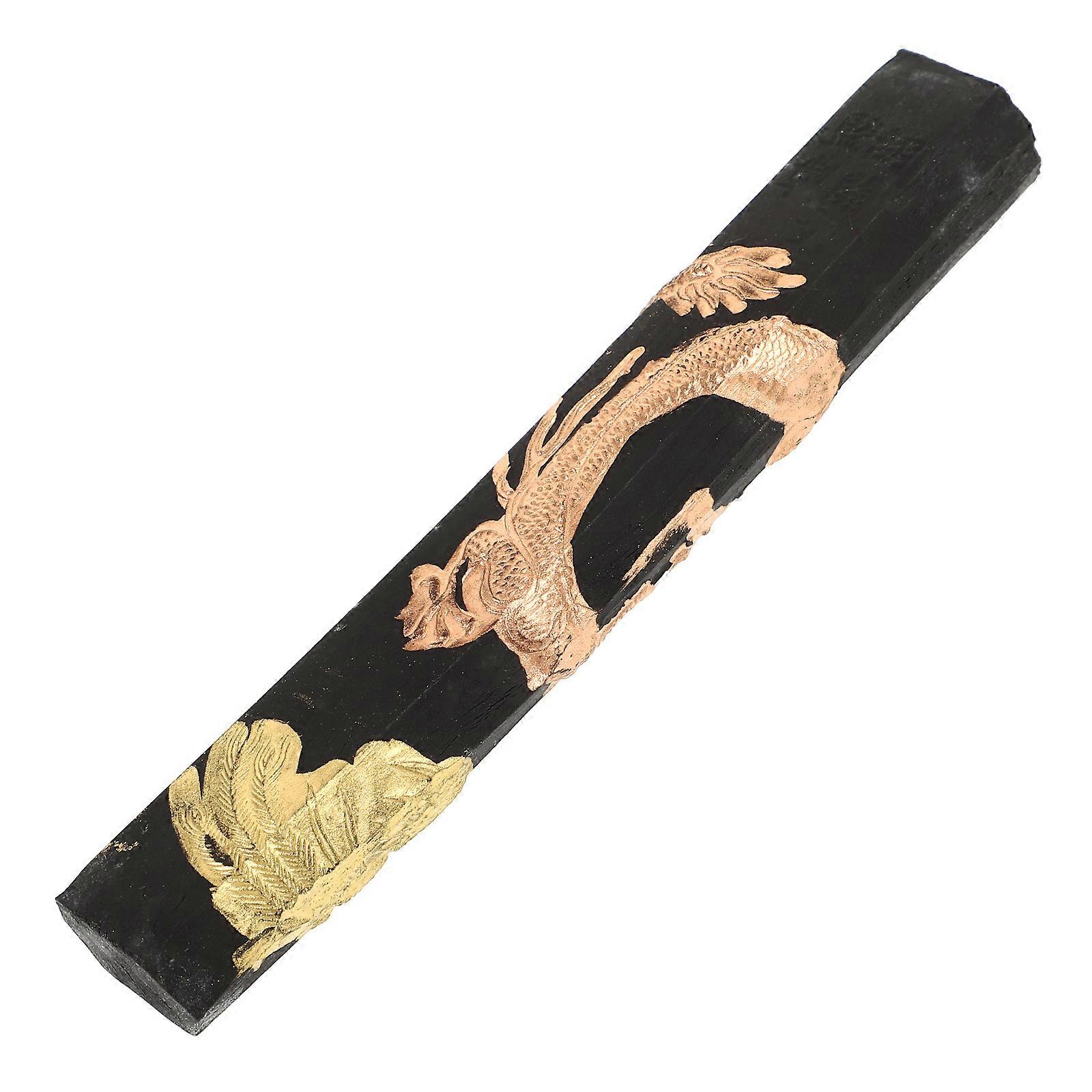 Handmade Chinese Ink Stick 2Pcs Traditional Grinding Ink Ideal For Calligraphy Lovers Assorted Color Craftsmanship