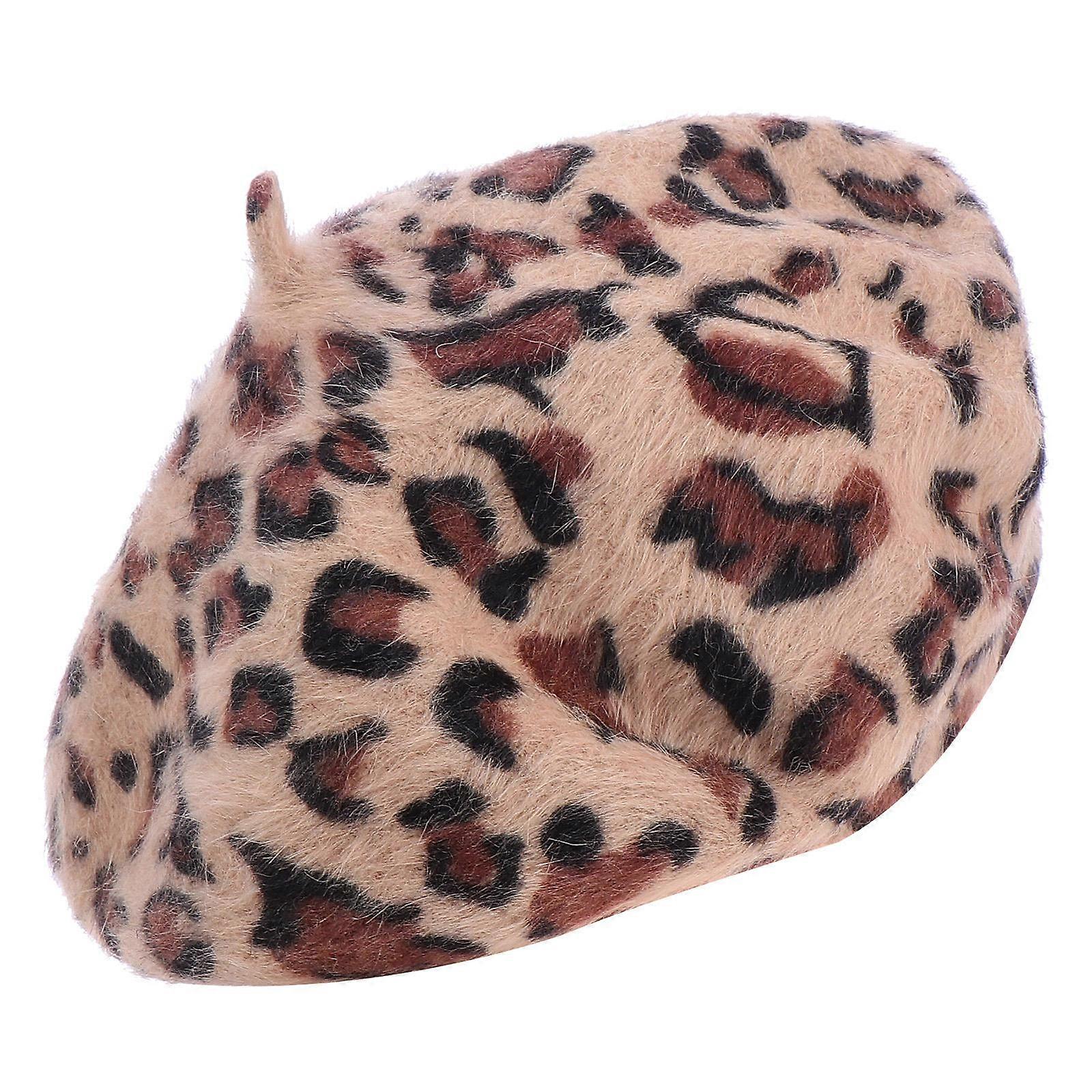 Ladies Hat Leopard Print Bucket Hat Comfortable to Wear Autumn Outdoor 1Set