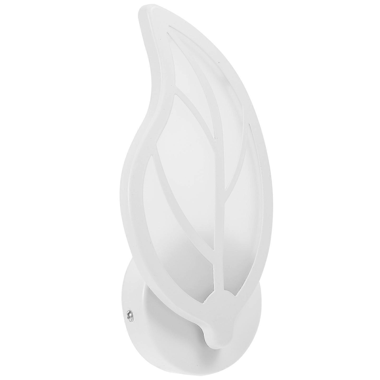 Indoor Wall Light with Leaf Design for Decoration 2Pcs Simple Style Lamp