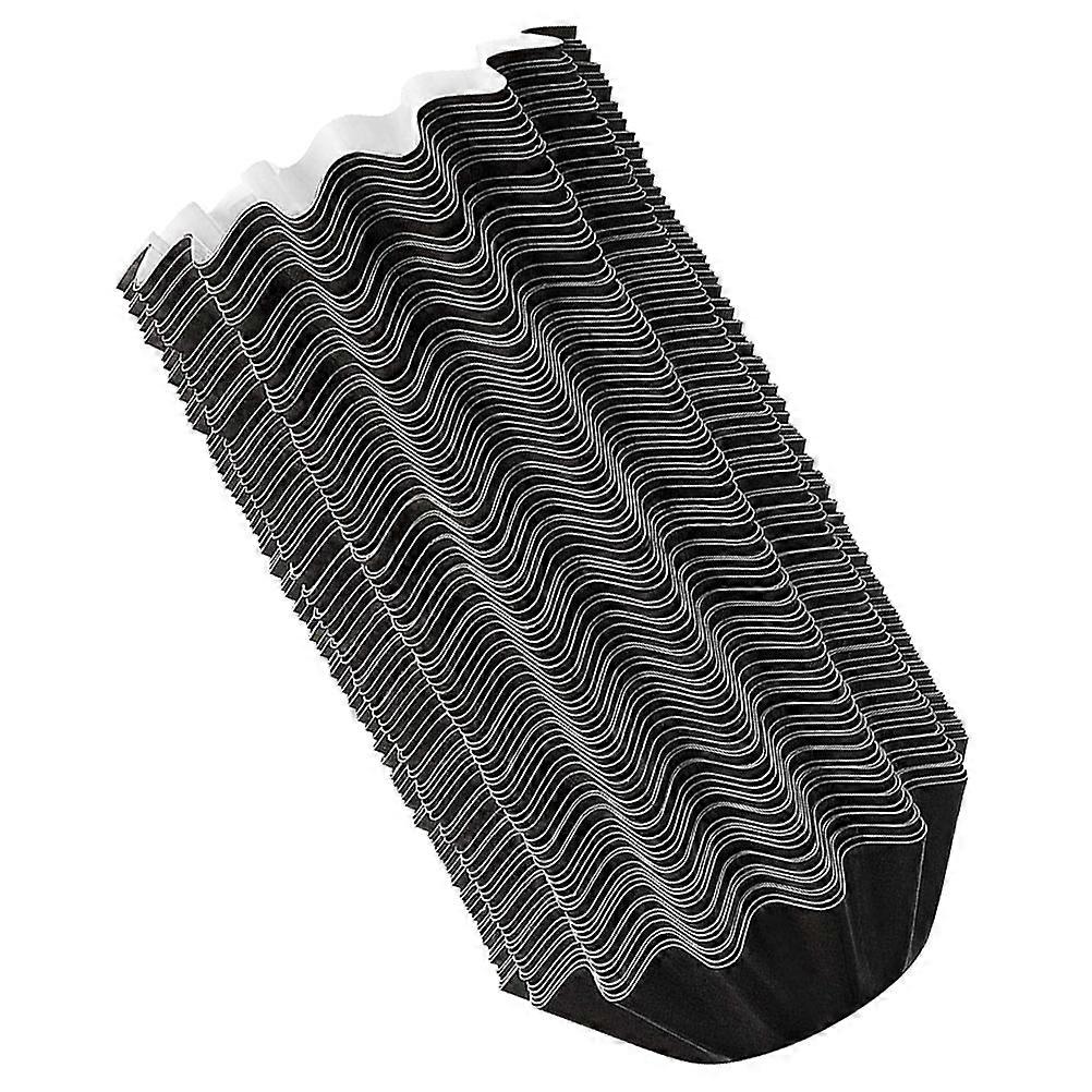 Wax Melt Liners 200 Pcs Leakproof Practical Tray For Indoor Use And Aromatherapy With Rectangular Shape Black Color