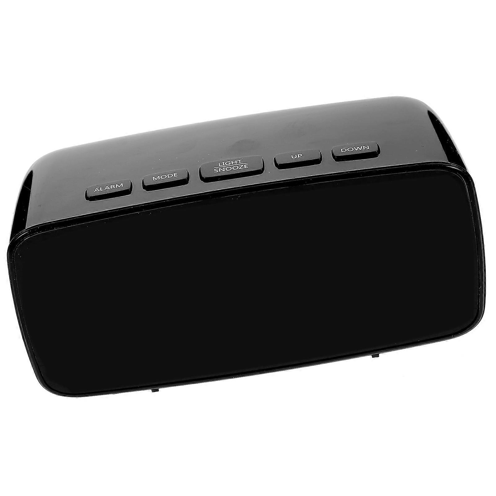 Digital Clock 2Pcs Alarm Clock Desktop Multi-Function Time Display for Bedroom Green Color Curved Arc Shape