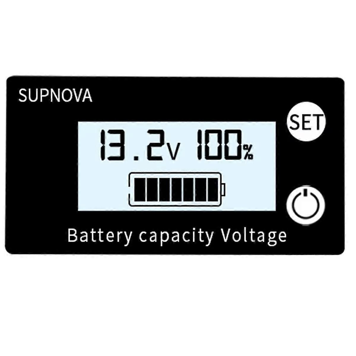 Battery Capacity Indicator DC 8V-100V Lead Acid Lithium LiFePO4 B