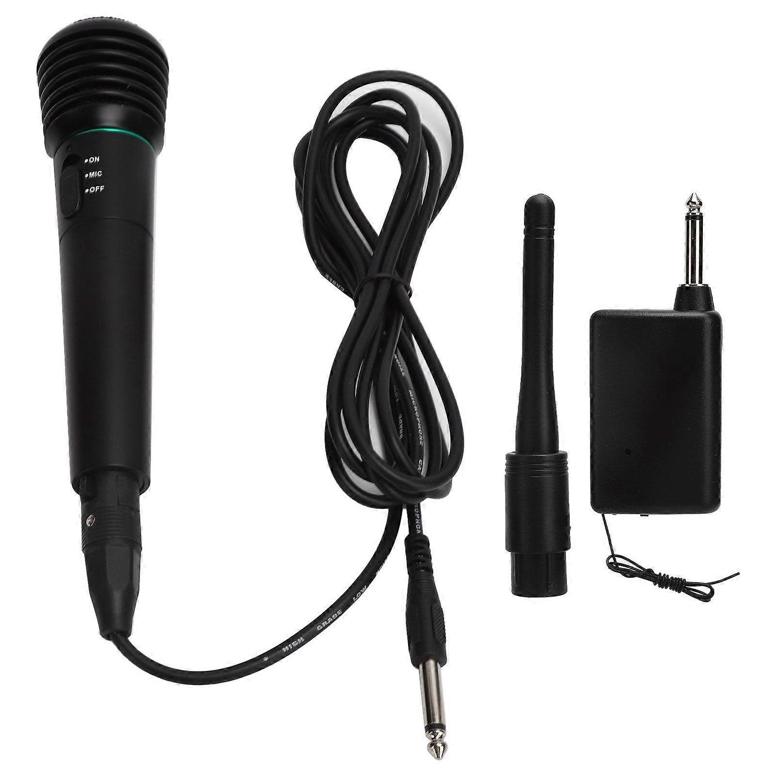 Handheld Dynamic Microphone Wired and Wireless 2in1 Karaoke Microphone for Sing Home