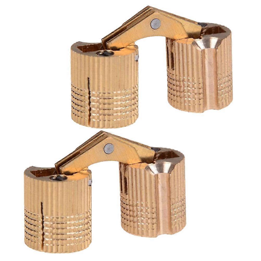 Copper Hinge Cylindrical Spring Hinge for Door Box with 4Pcs