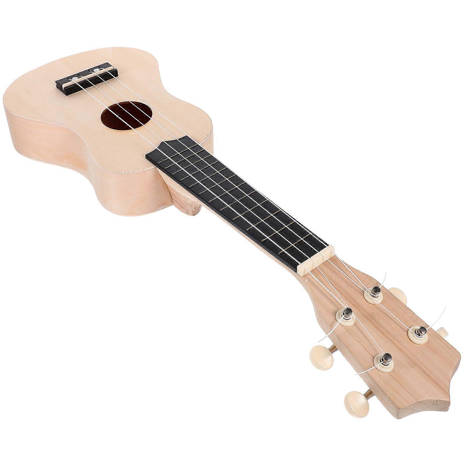 Self-Assemble Ukulele 2Sets Light Brown for Kids with DIY Creativity Features