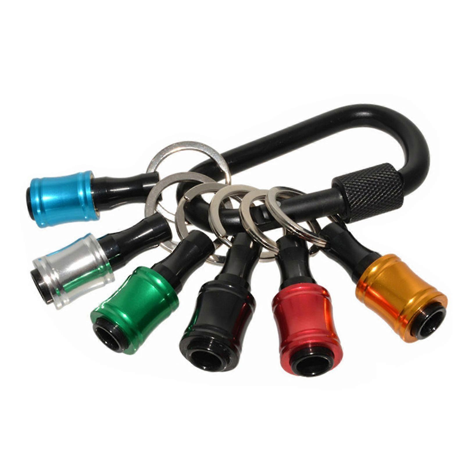 6pcs 1/4 Hex Shank Quick Release Keychain Screwdriver Bit 26s