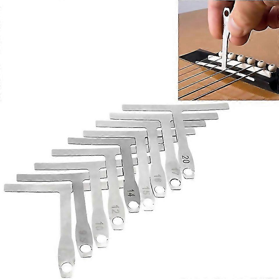 For 9 In 1 Guitar Tshaped Ruler Neck Fingerboard Frets Radian String Yard Radian Adjustable Measurin
