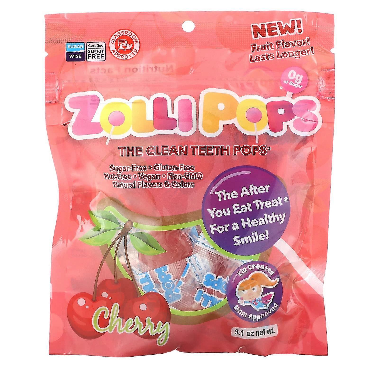 The Clean Teeth Pops, Cherry , 3.1 oz