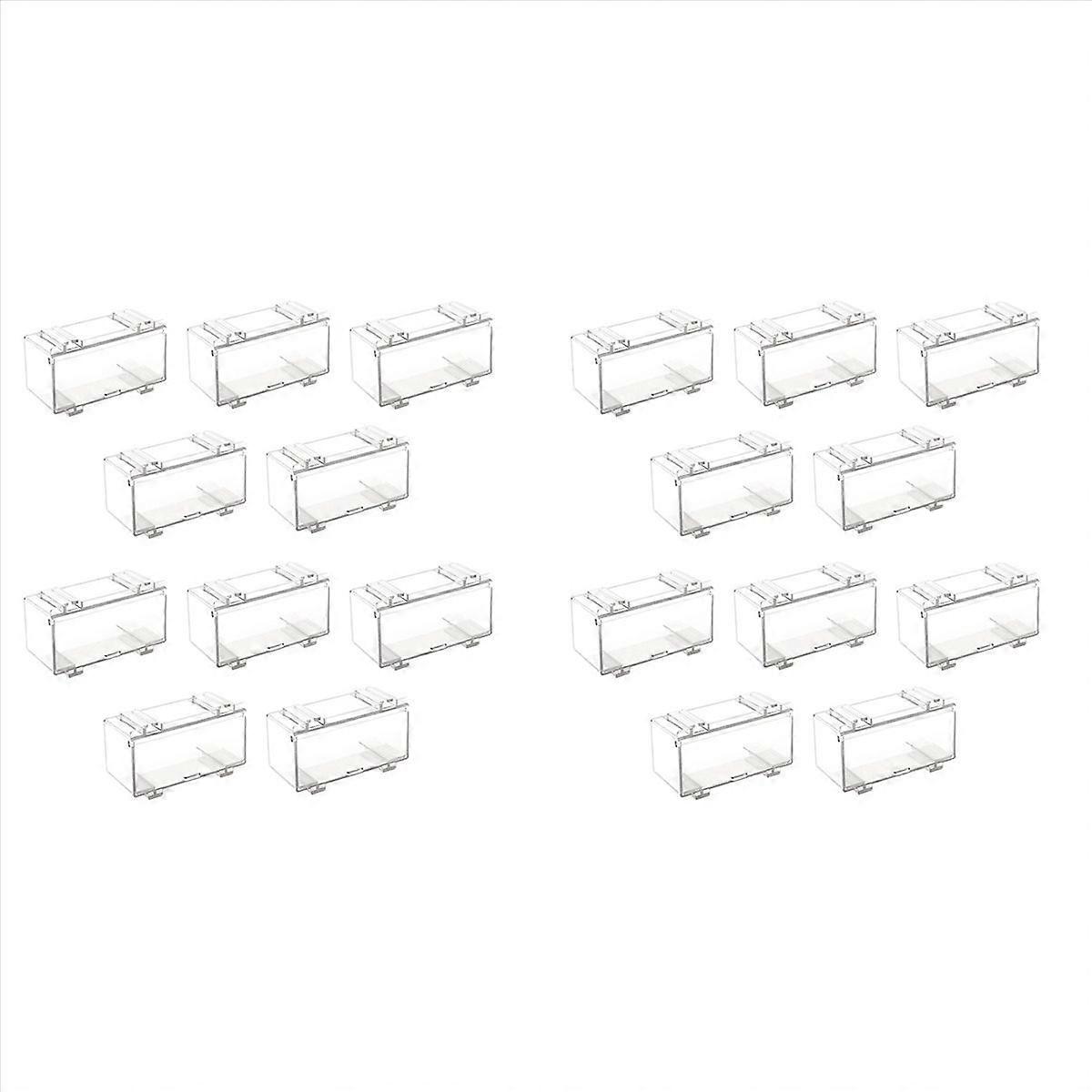 10Pcs Clear Acrylic Display Case for Car Mold, A