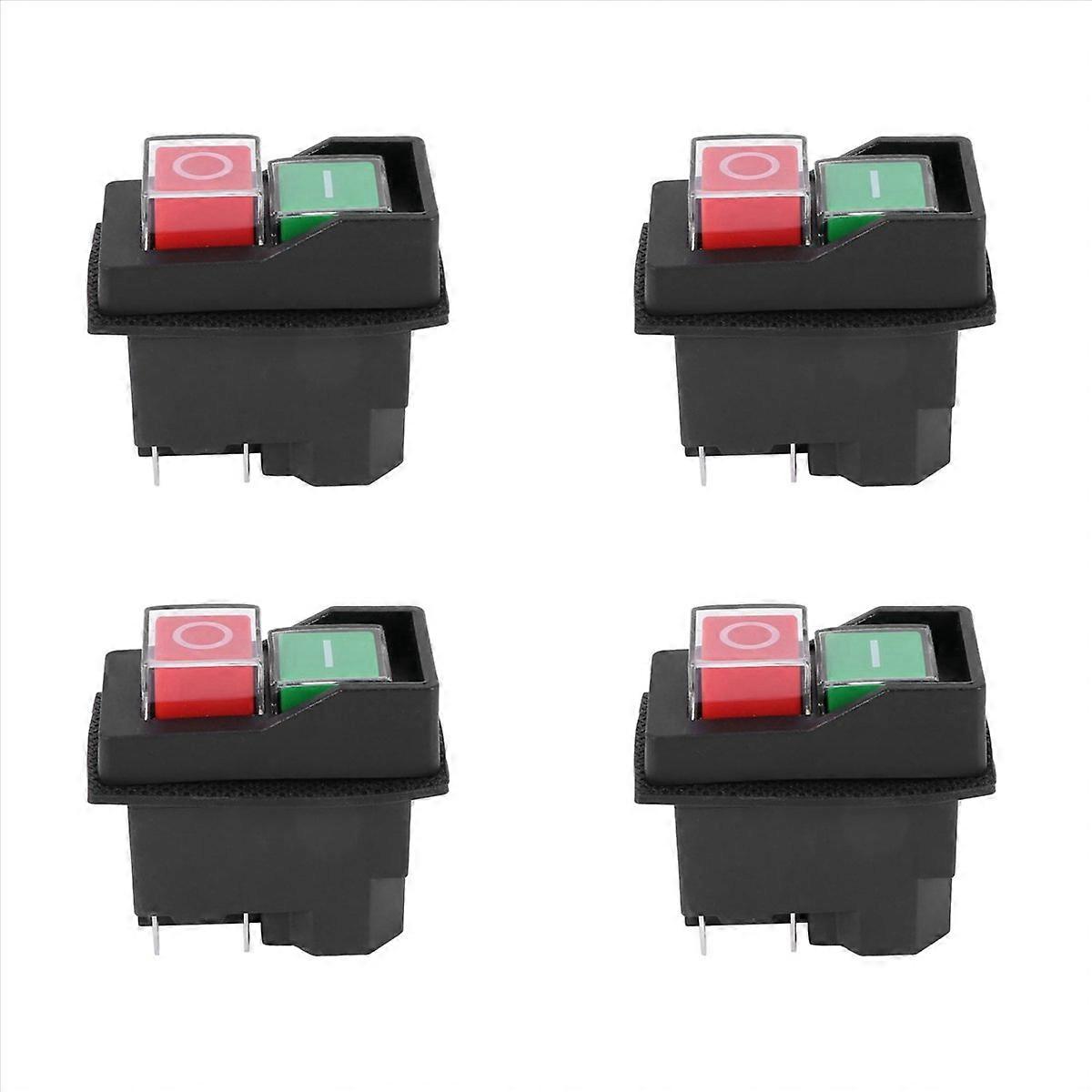 Waterproof Electromagnetic Push Button Switch 5 Pins KJD17 220-240V