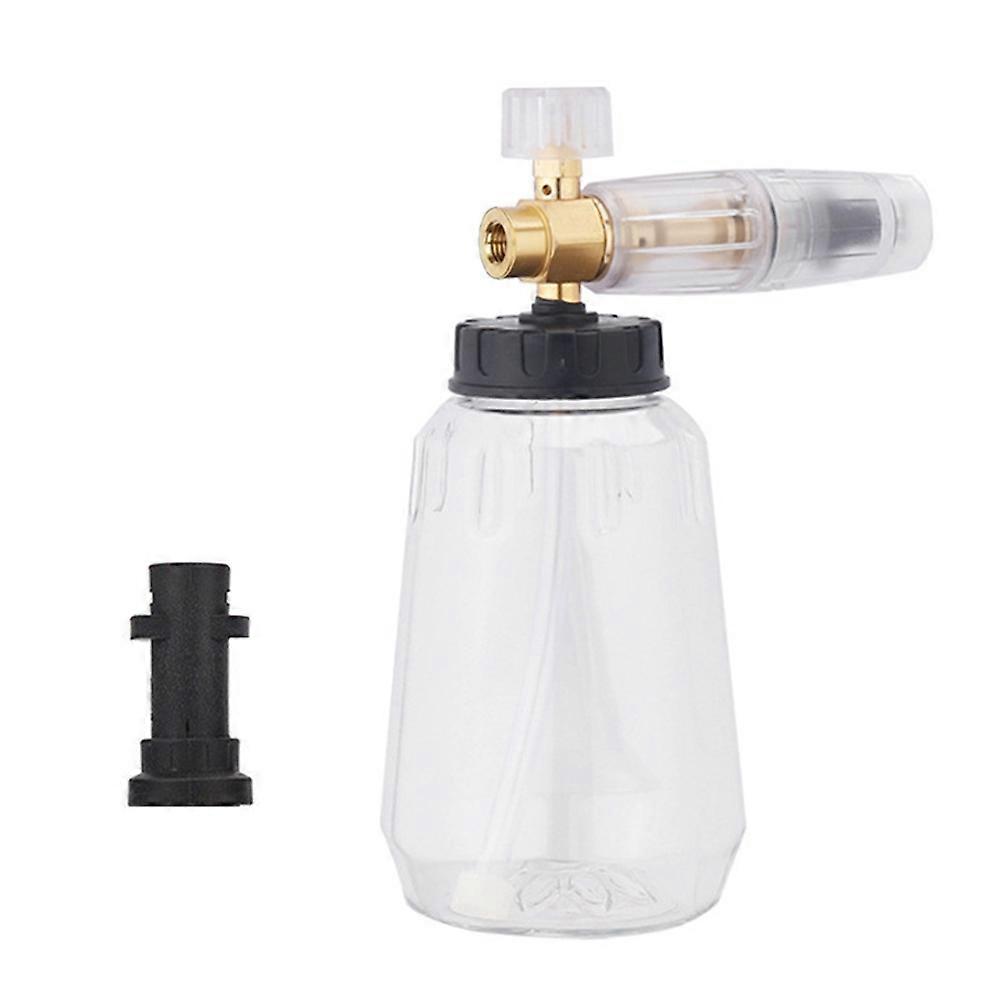 1L High Pressure Car Washer Foam Pot with Adapter for Karcher K Series 1/4 Quick Connect Adjustable Nozzle for Car Boat