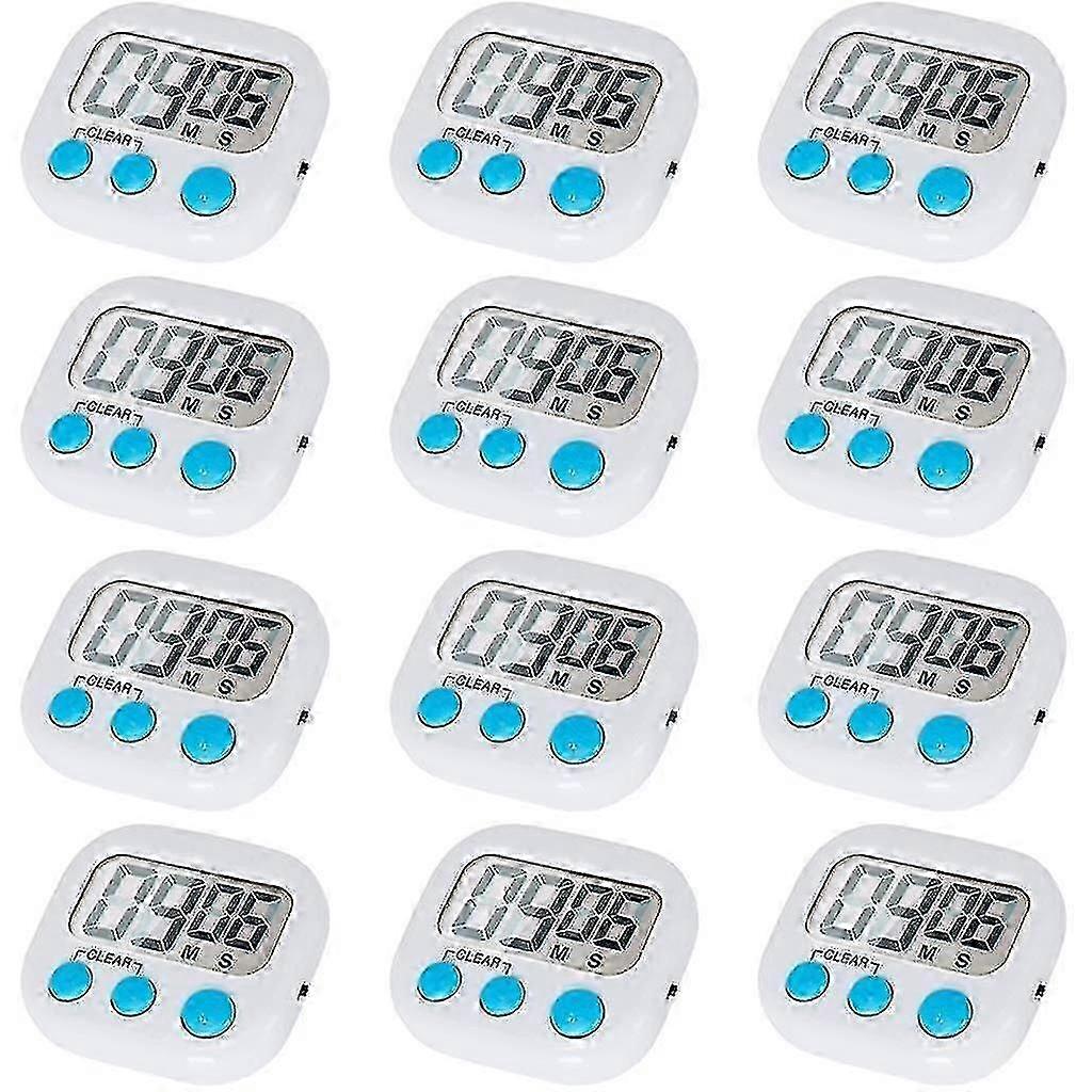 12 Pack Digital Kitchen Timer With On/off Switch, Loud Alarm cy