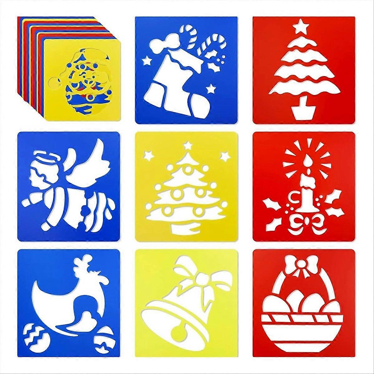 108PCS Spring Drawing Stencils for Kids, Sidewalk Chalk Stencils