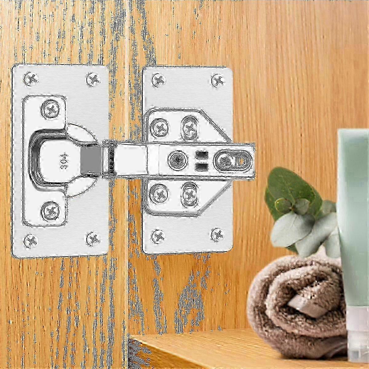 Kitchen cupboard hinge fix - 12-pack repair plates set