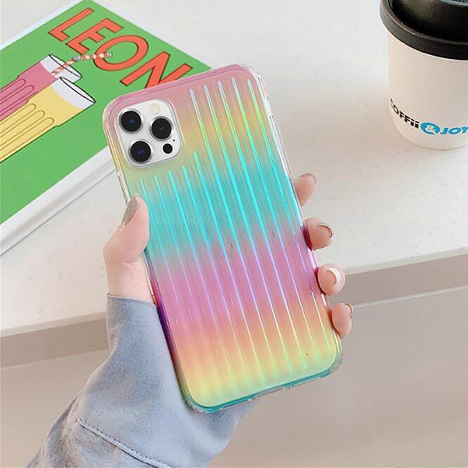 For 12 Pro Max 6.7inch Case Gradient Color Tough Grooved Case, Tablet Case