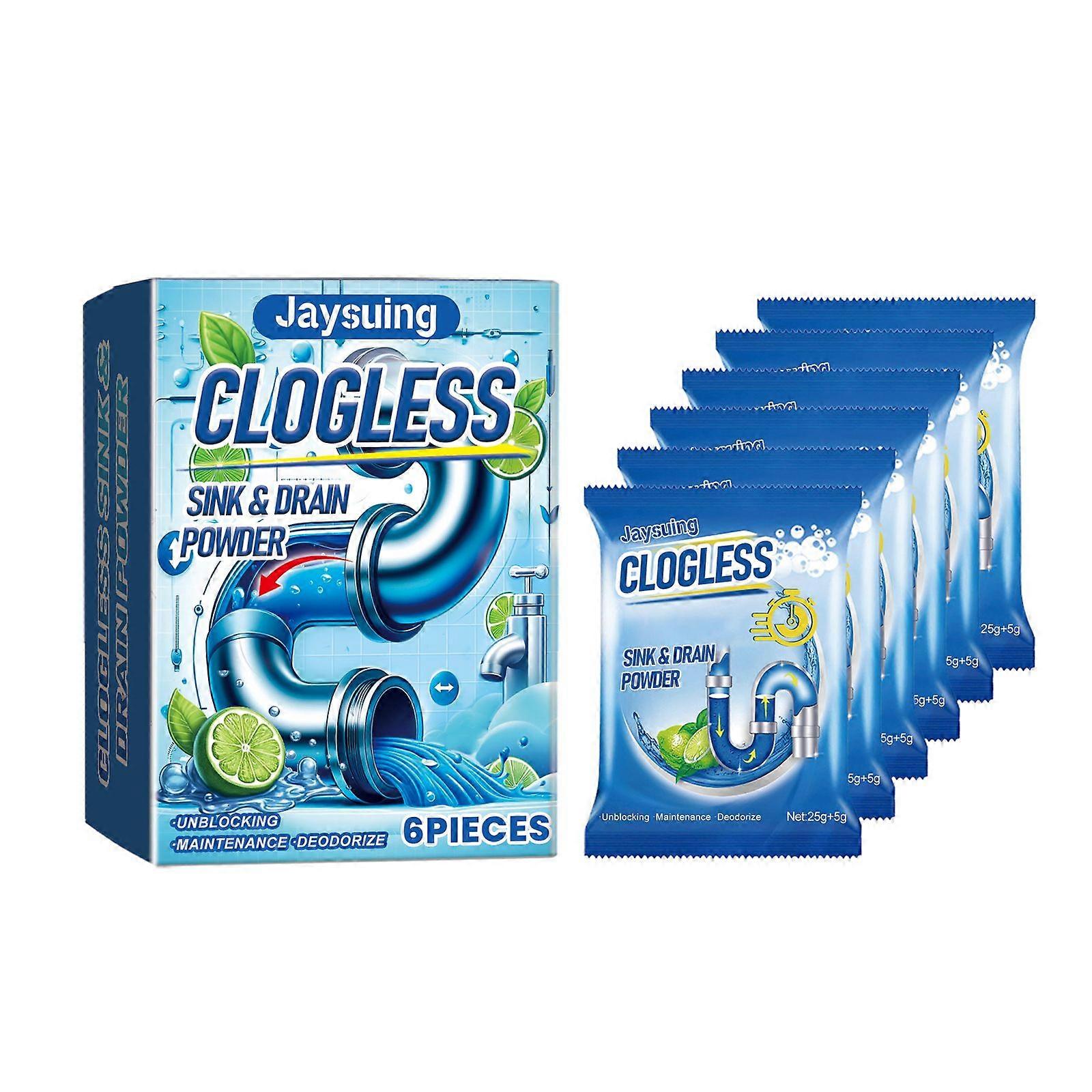 Jaysuing Pipe Unclogging Cleaning Powder Clean Dissolved Sewer Drain Pipe Oil Blocking Dredging Powder