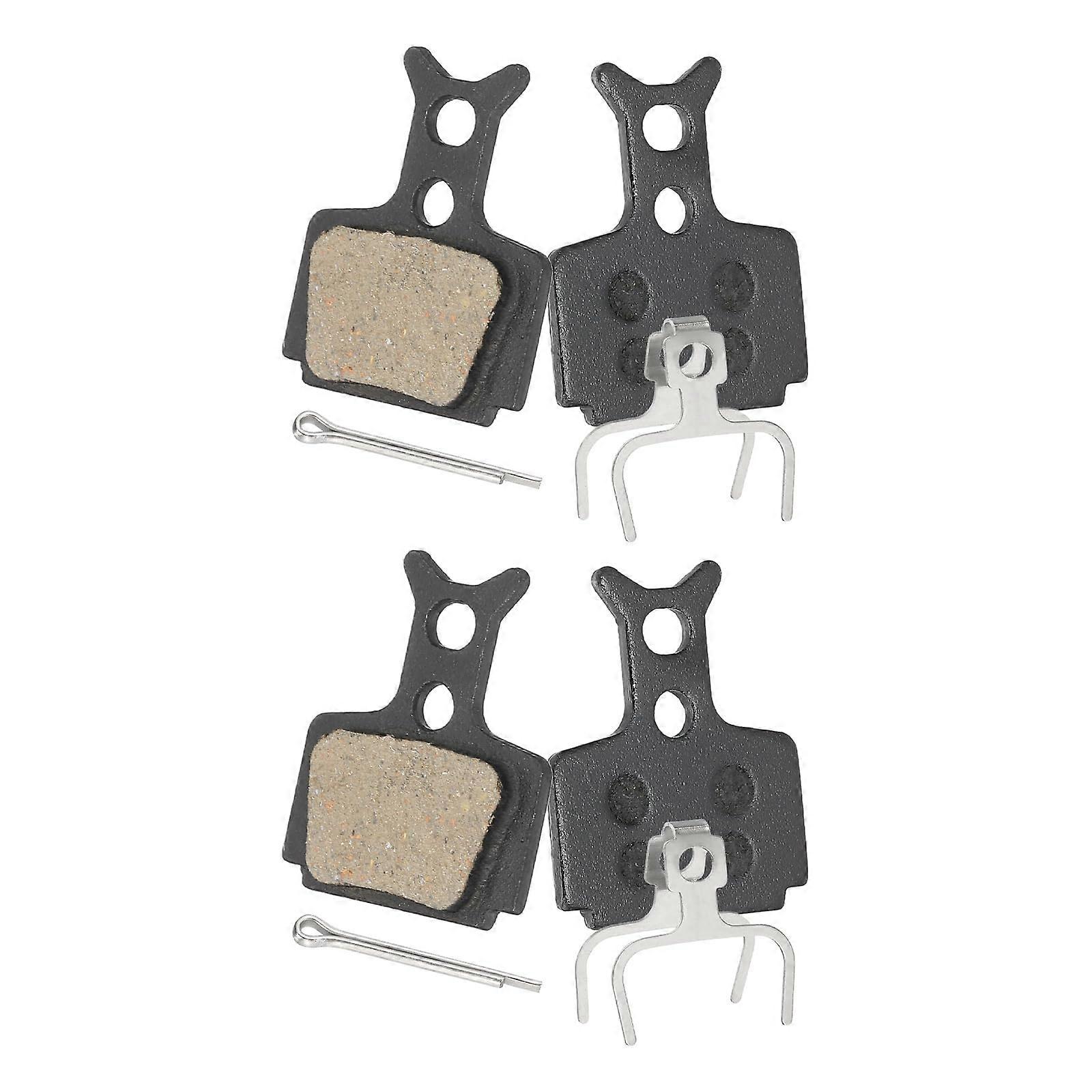 Disc Brake Pad Set 2Pack 1.11 X 1.3 SemiMetallic with Spring and Pin for Mountain Road Bikes Black