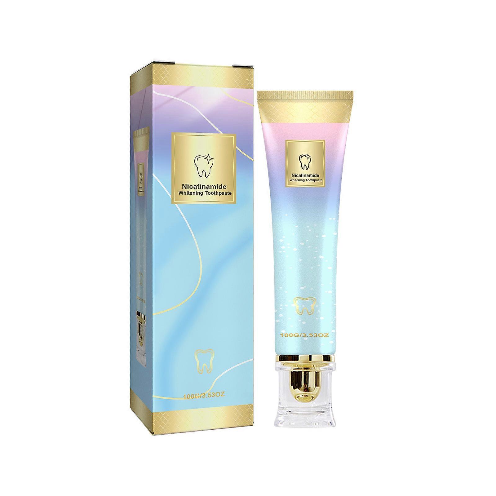 Whitening Toothpaste Is Carefully Formulated With Niacinamide And Peppermint Leaf Extract