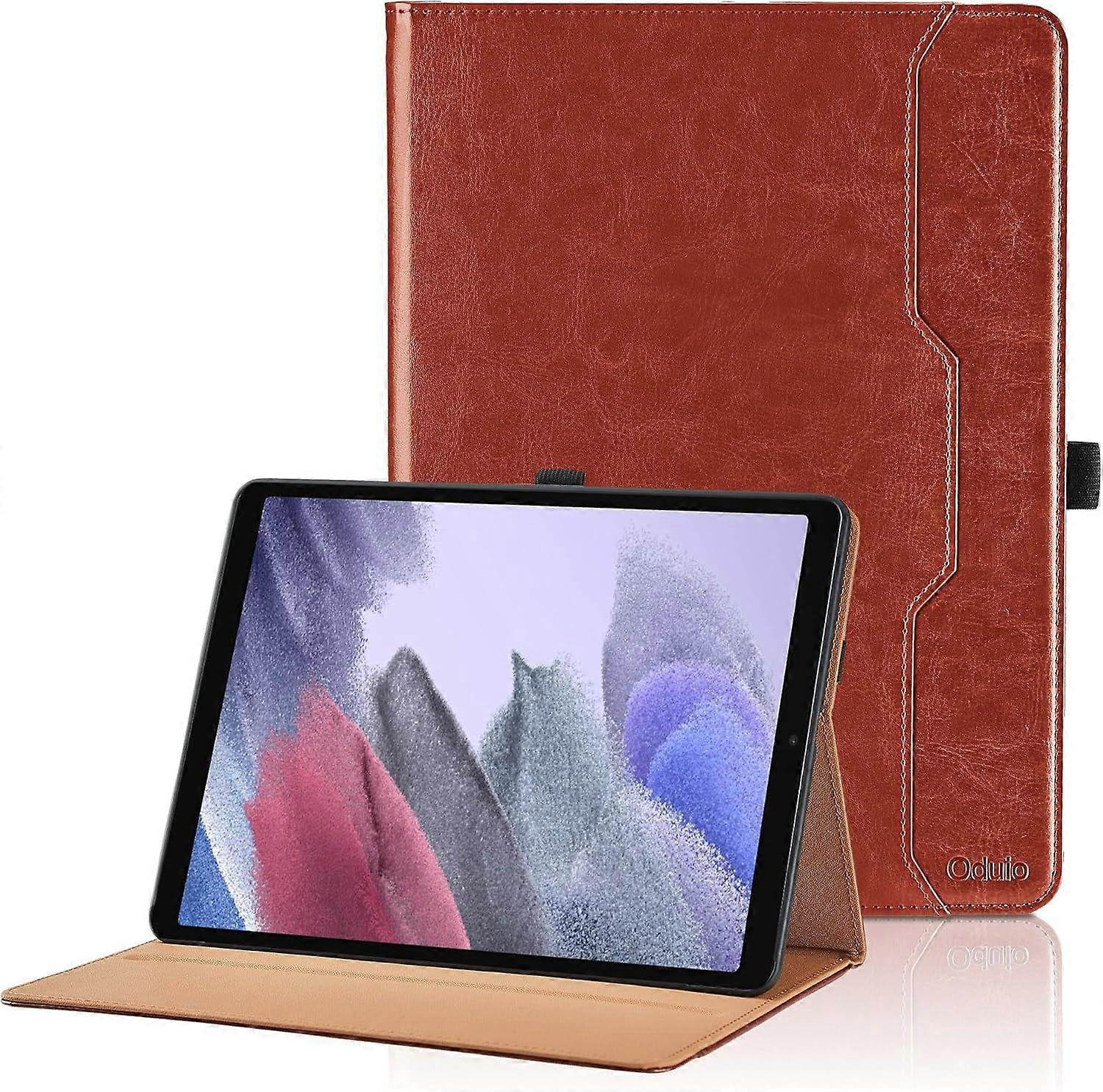 Case for compatible with Samsung Galaxy Tab A7 Lite 8.7 inch 2021 - [Hand Strap] Multi-Angle Viewing Stand PU Leather Flip Flio Tablet