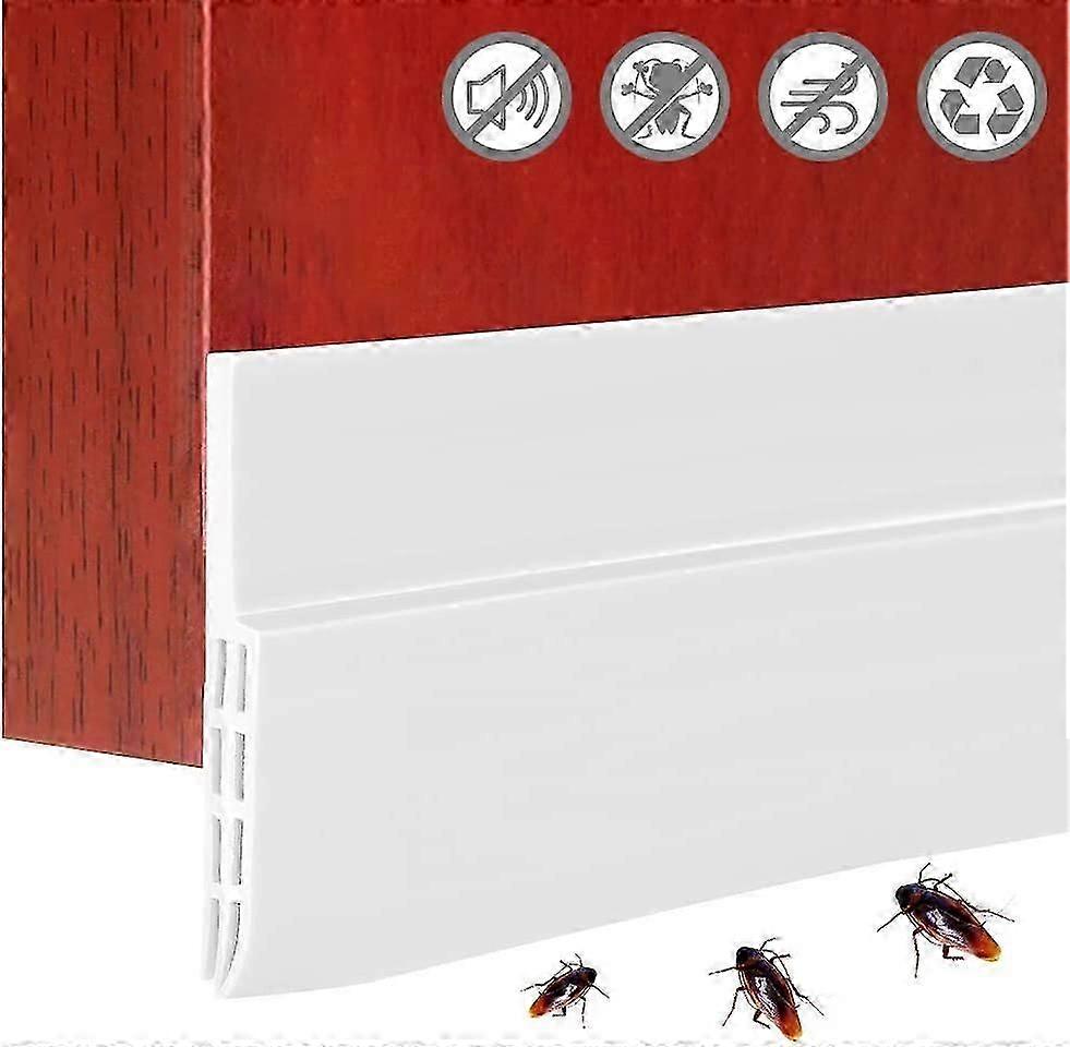 120 X 5 Cm Anti-Cold Door Draft Excluder Anti-Cold Door Draft Excluder Adhesive Noise-Proof Door Bottom Heat Insulation Windproof Soft Silicone Sealin