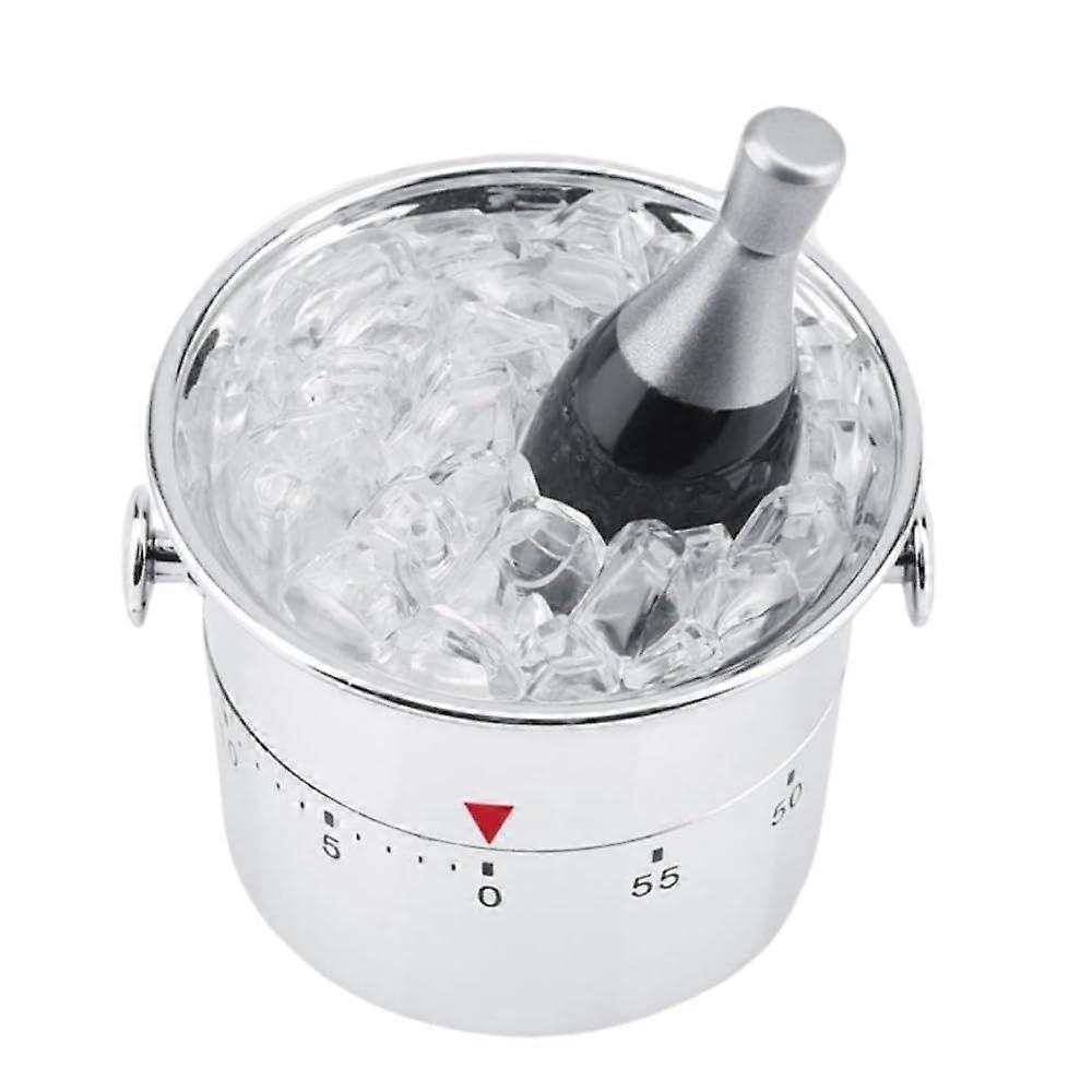 Mechanical Kitchen Countdown Timer 60 Minutes Ice Bucket Design for Cooking Fitness Experiments