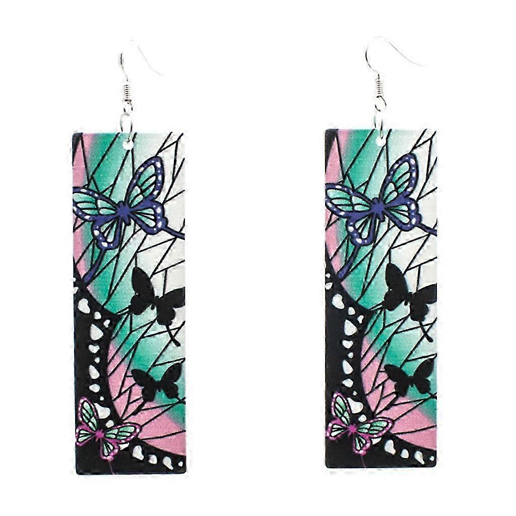 Anime Demon Shinobu για Σκουλαρίκια Πεταλούδα Ακρυλικό Ear Dangler Cosplay Διακόσμηση Props