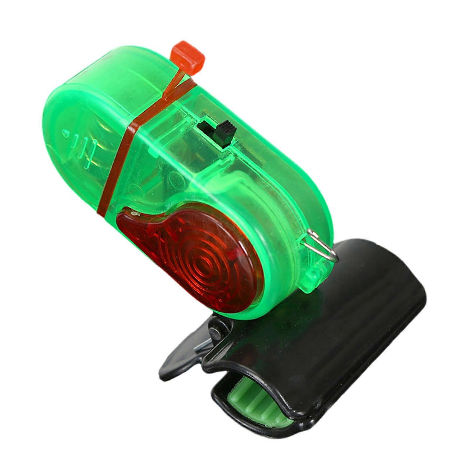 Sensitive Bites Alert for Fiskestang Fiskebitt Alarm Elektronisk Fiske Alarmer Indikator Multi Vinkler Justerbar Grønn dobbel blits