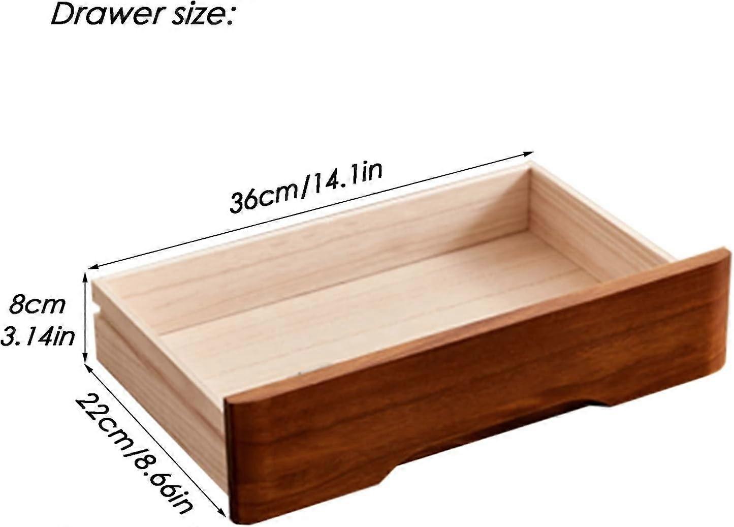 Rustic Solid Wood Desk with Lockable Drawer for Home Office School Storage Cabinet A2