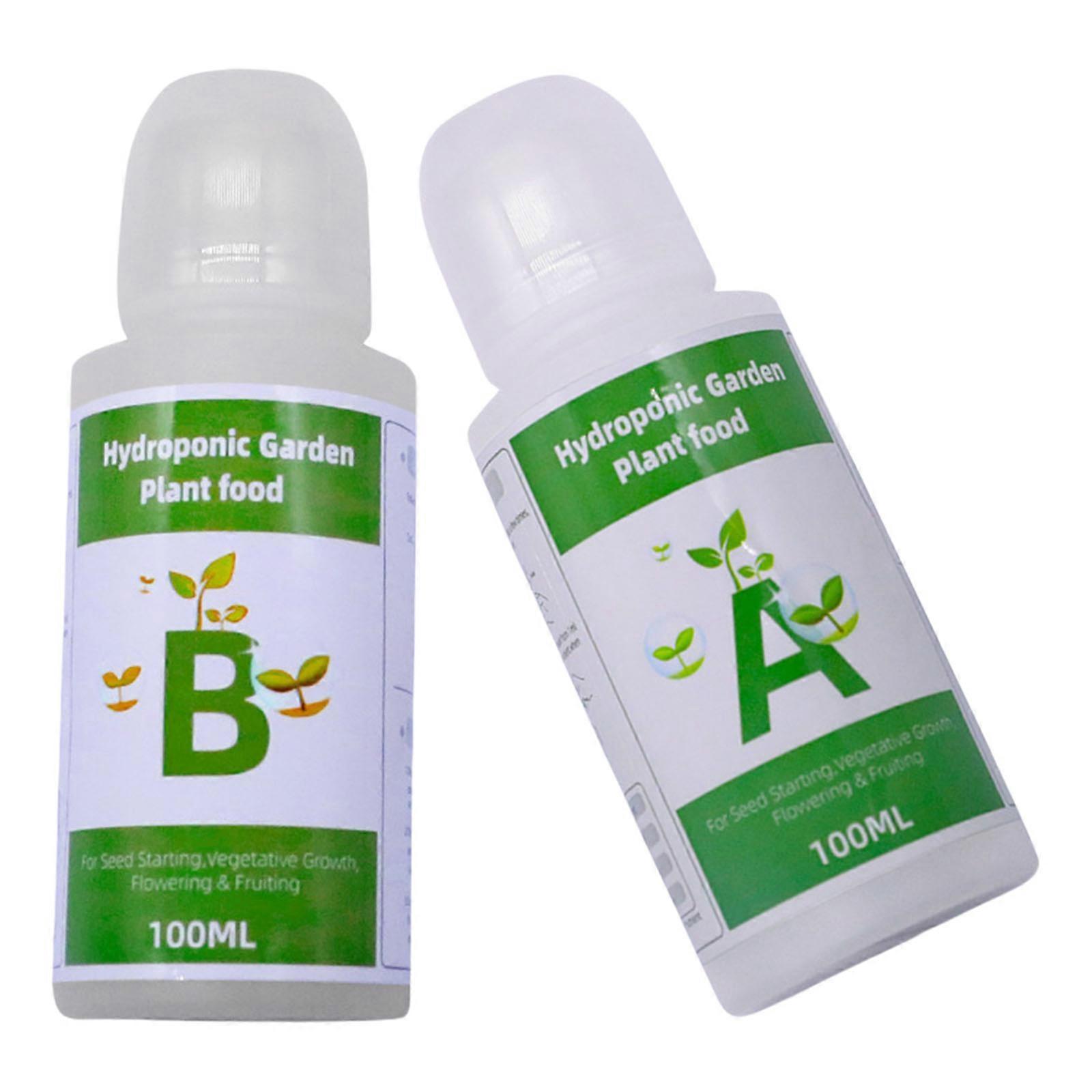 High Efficiency 100ml Nutrient Solution for Hydroponic and Soil Based Plant Cultivation Multicolor