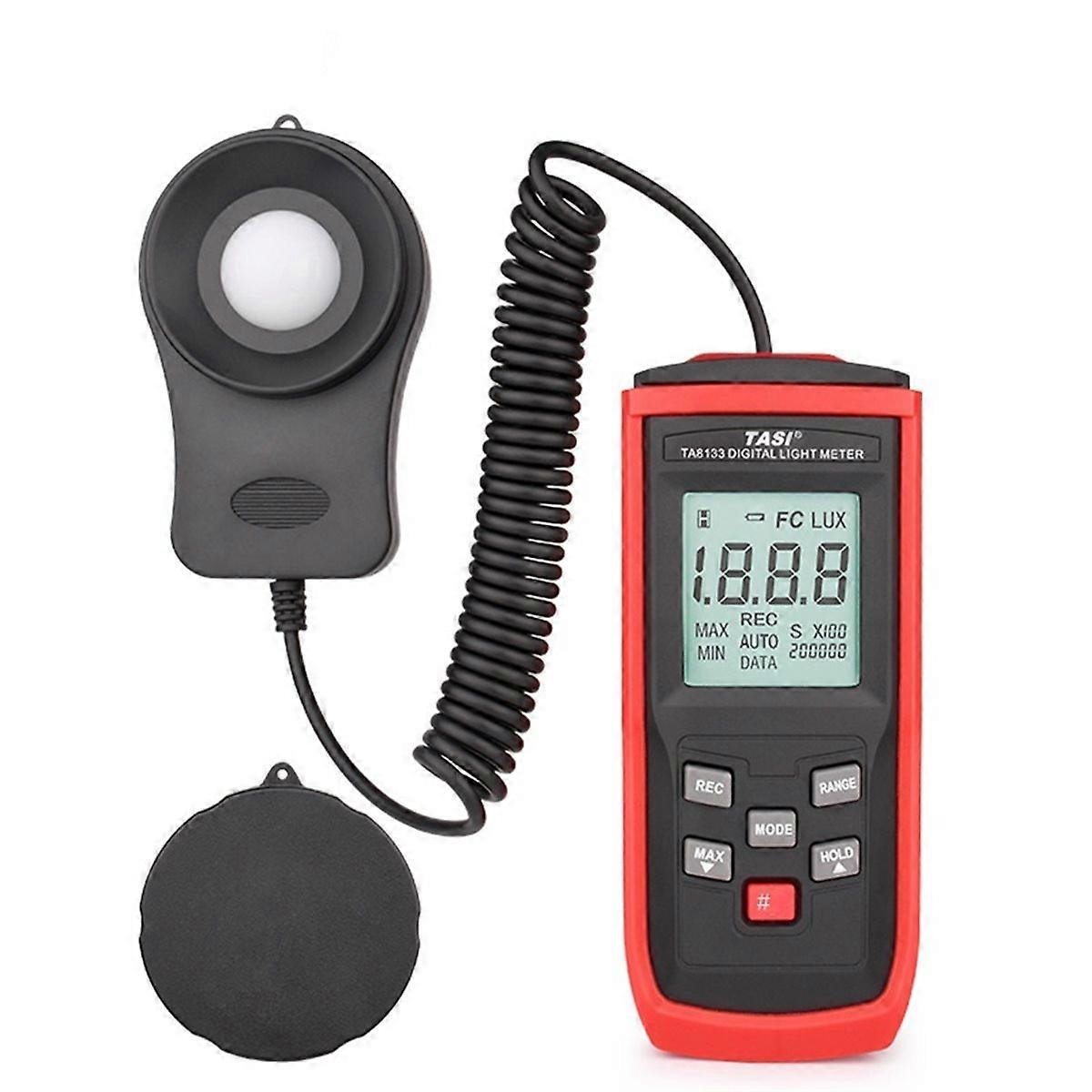  TA8133 Digital Lux Meter Light Meter 200,000 Lux Mini Illuminometer Lux/Fc Luxmeter Professional Me