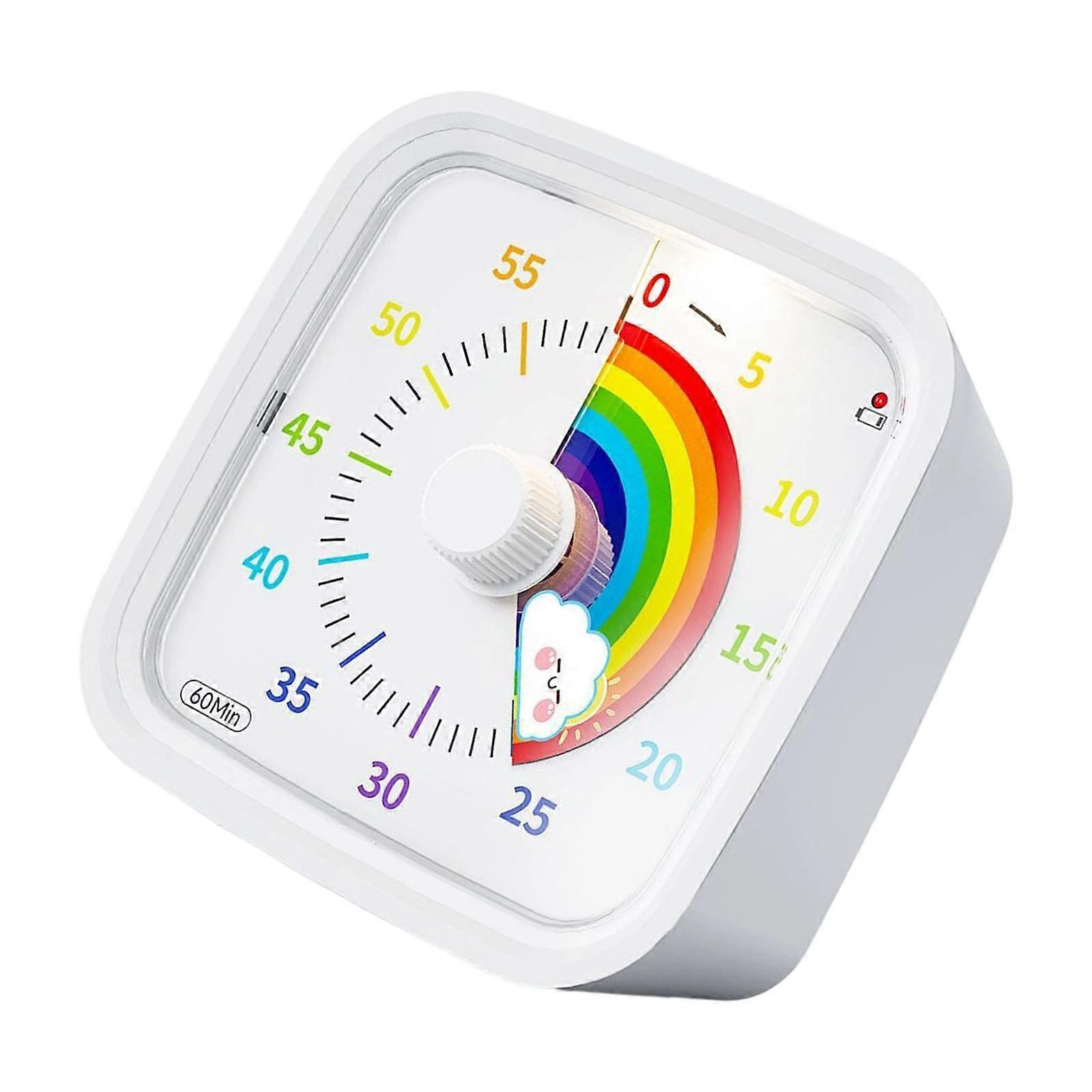 Cartoon Style Time Management Tool For Kids Child Friendly Visual Timer Kitchen Learning Activity Essential  White