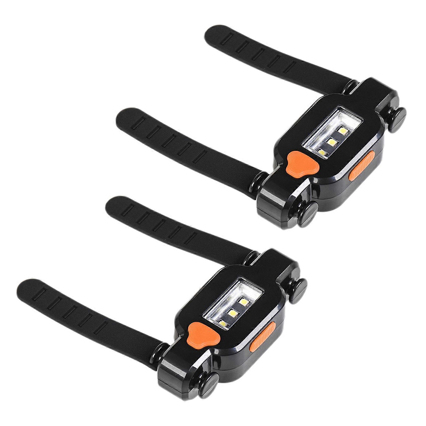 2X Newest Electronic LED Fishing Rod Sensor Light Induction Lamp Fish Bite Sound Alarm Bell for Nigh