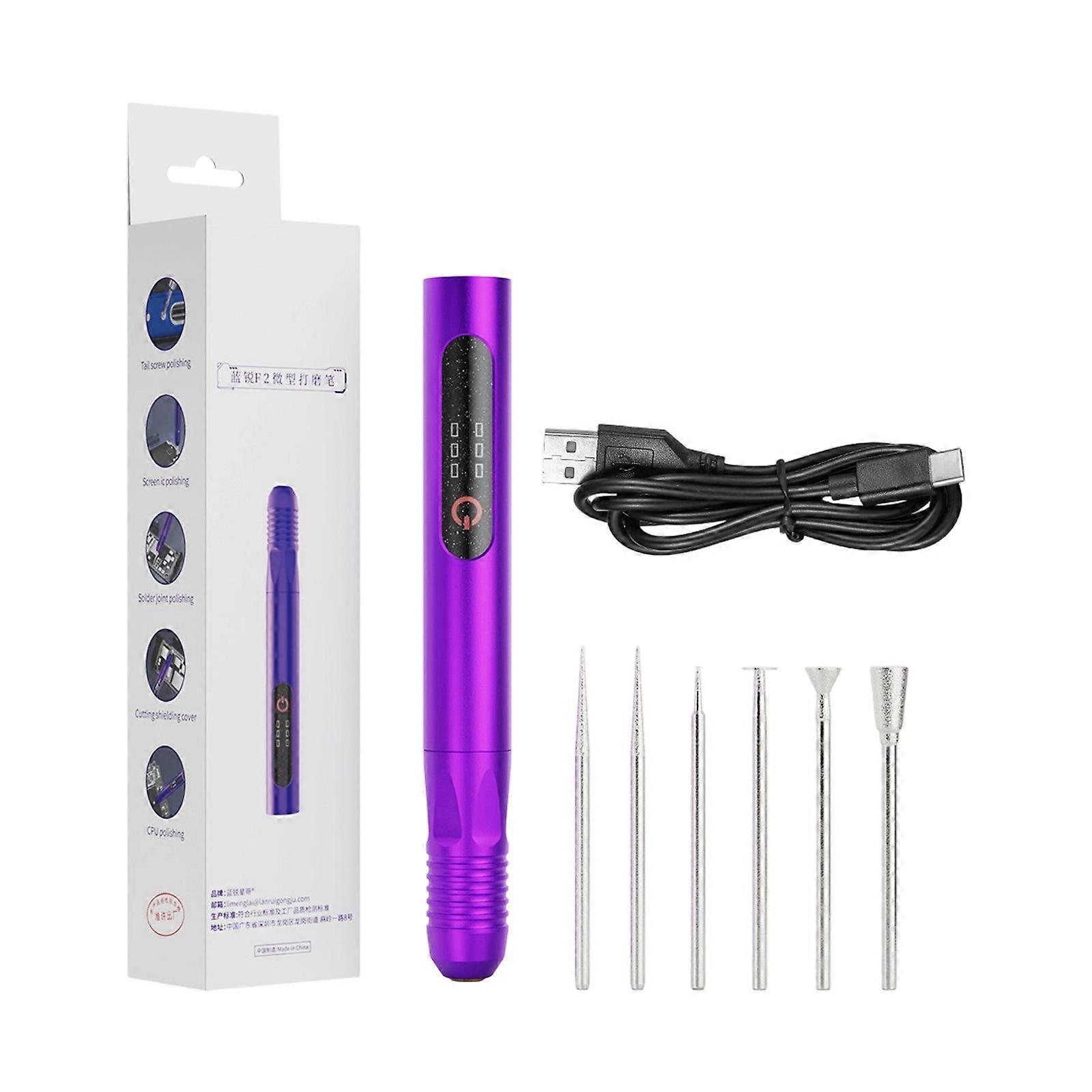 Engraving Pen Mini Grinder Machine Mini Wireless Drill Rotating Tool 20000RPM For Electronics Maintenance Multicolor