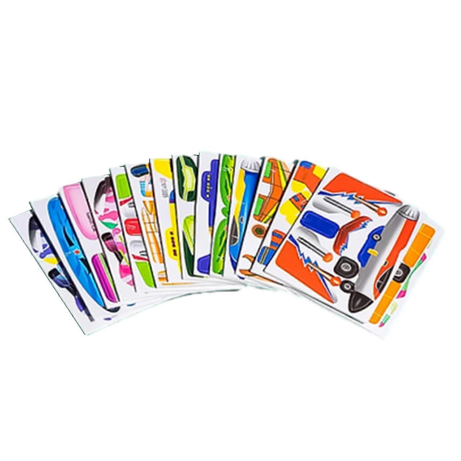 3d Paper Puzzles Toys For Children Easy Use Building Blocks Puzzles Gift For Children's Day