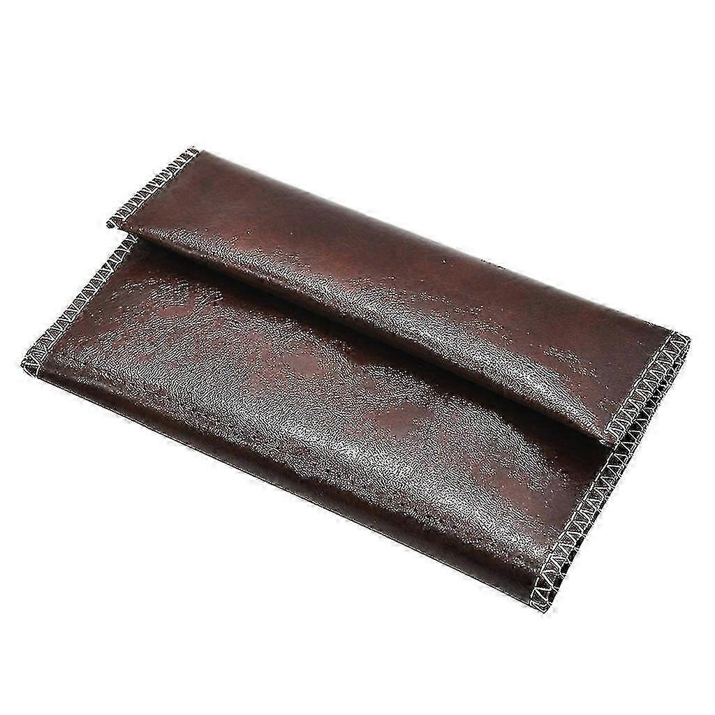Zippered PU Leather Tobacco Pouch - Smoker's Cigarette Case with Secure Closure