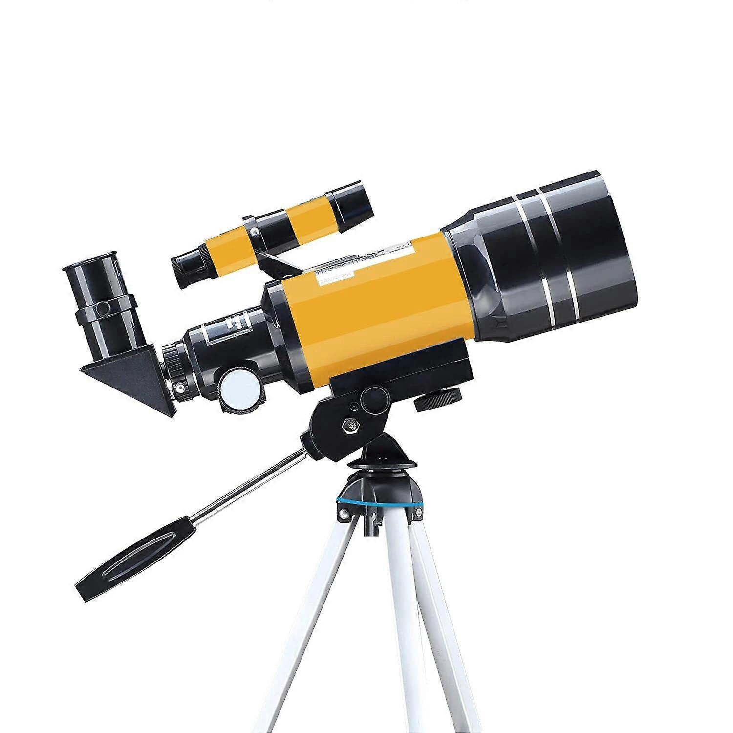Astronomical Telescope 70mm with Tripod for Beginner Stargazing and Moon Viewing Yellow