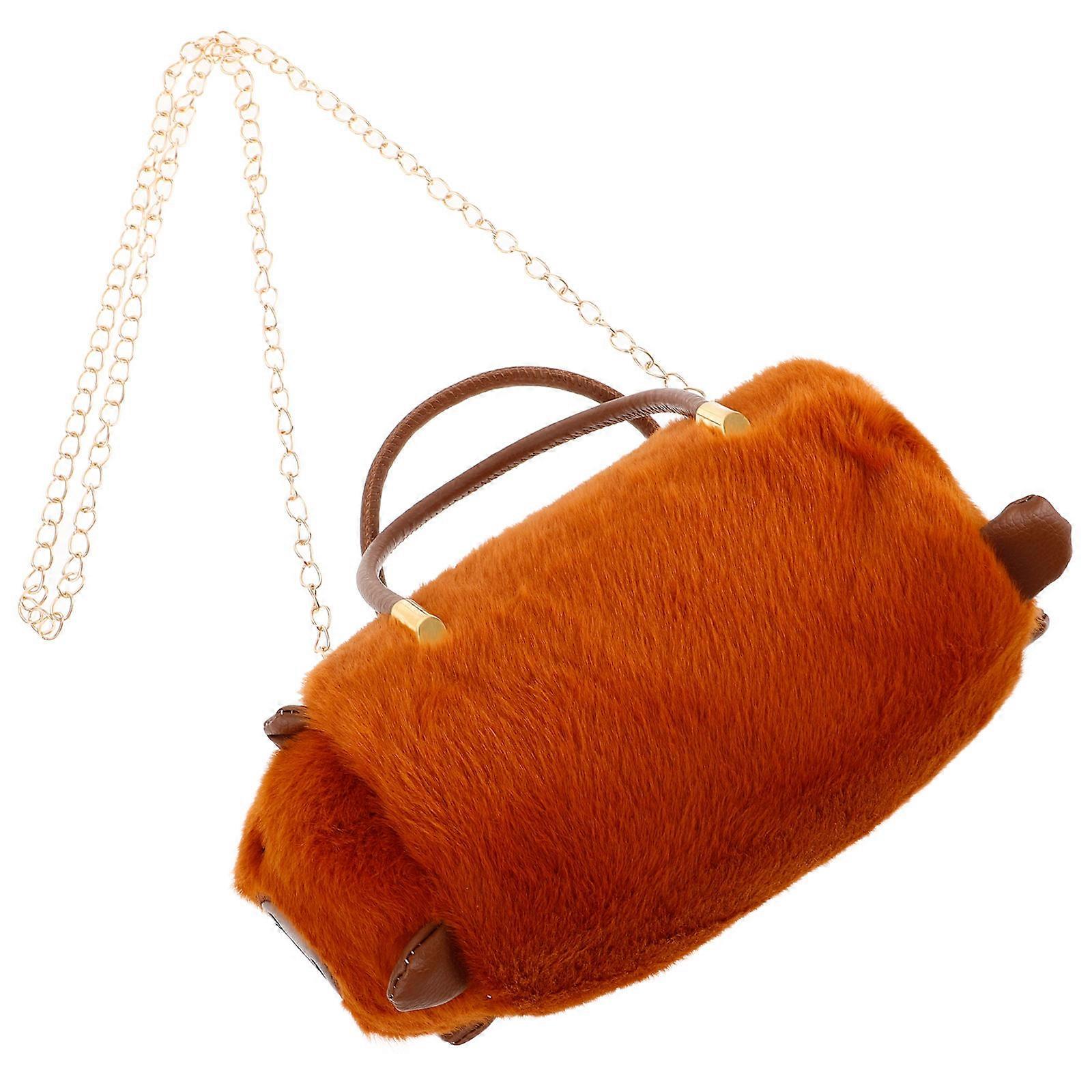 Plush Shoulder Bag for Women Featuring Cute Design