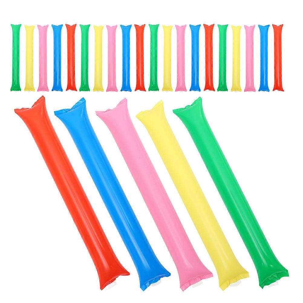 50Pcs Inflatable Thunder Sticks for Football Game Cheers Assorted Colors