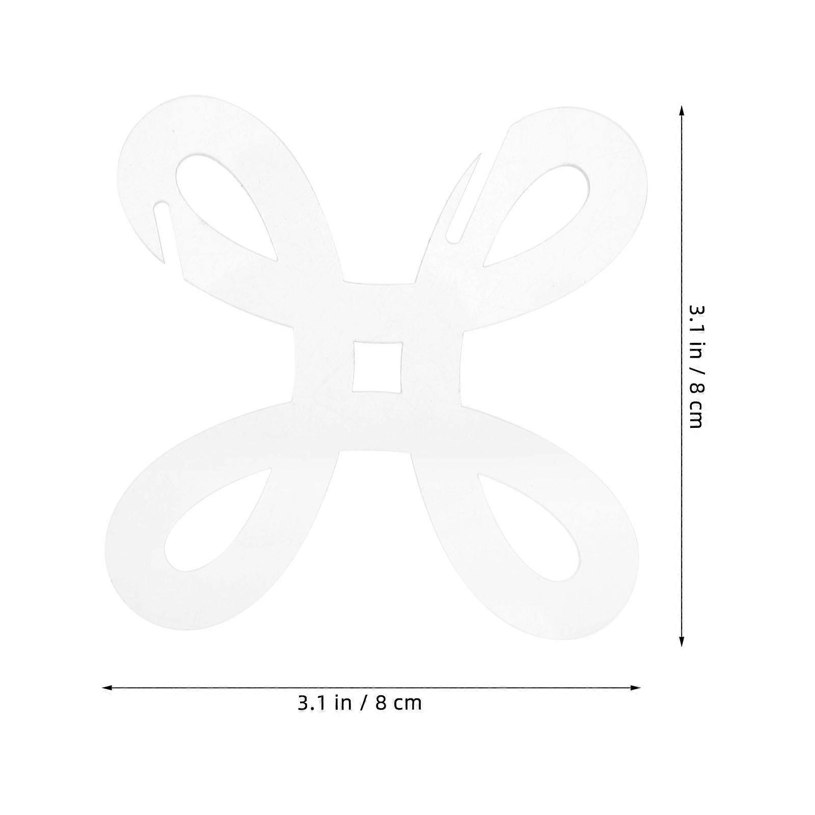 Clear Acrylic Yarn Winder Square Shape On-the-go Use 8.00X8.00X0.30CM Cross Stitch Bobbin Knitters Tool 5Pcs