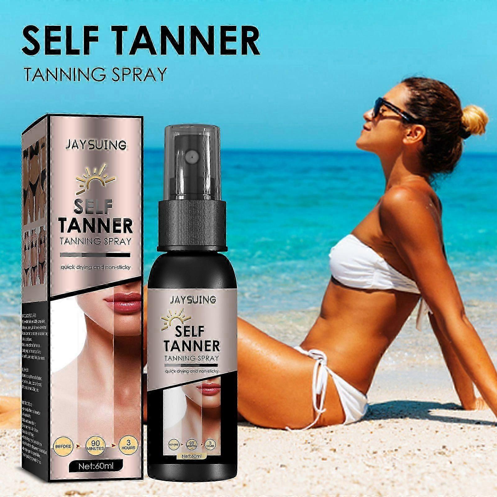 Hydrating Blackening Spray with Aloe Vera & Honeysuckle - Quick, Natural Tan Enhancer for All Skin Tones, Long-Lasting, Easy Application, 60ml