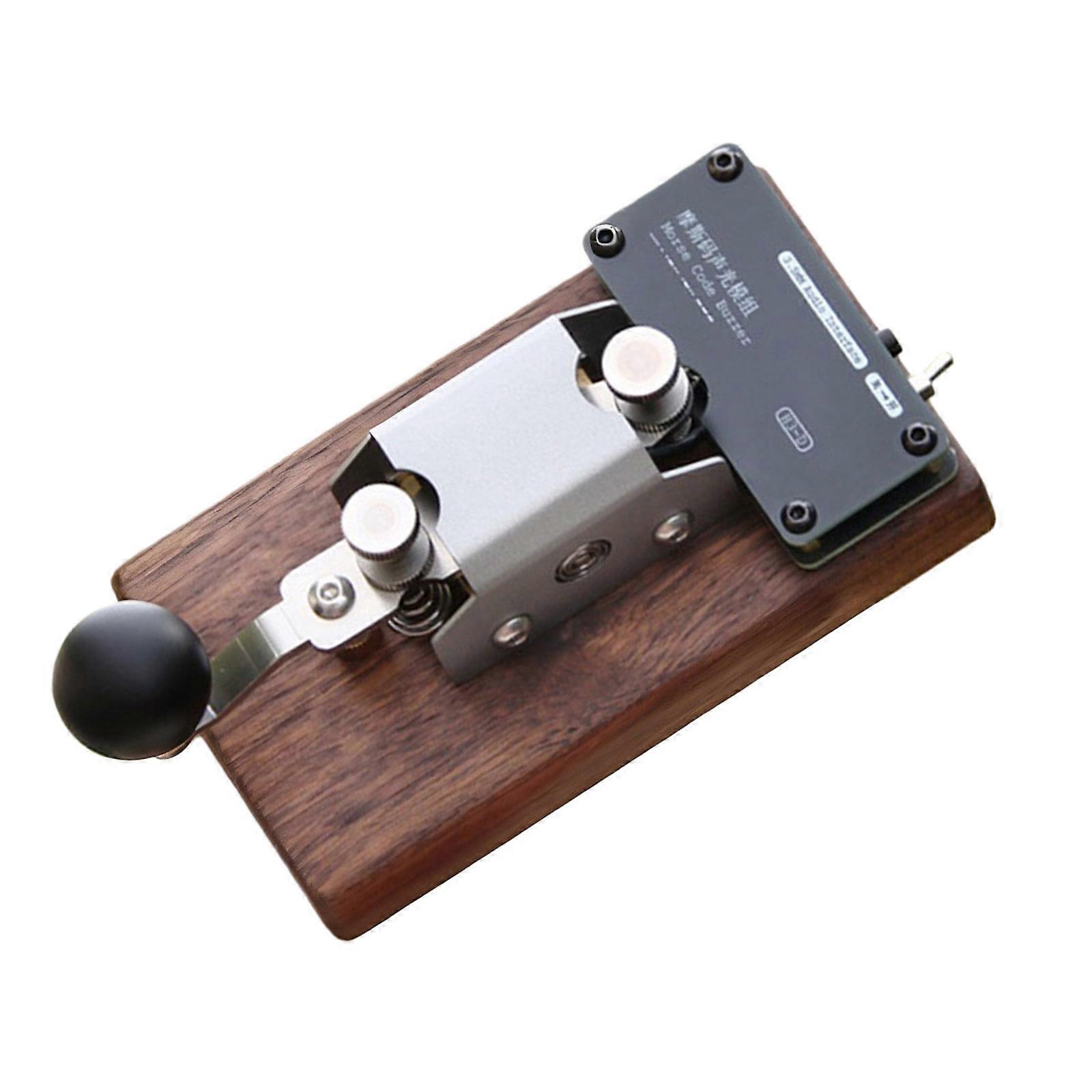 Ergonomic Morse Code Key With Suspended Bearing Technology And Sound Light Module For Training Morse Code Telegraph Key Multicolor