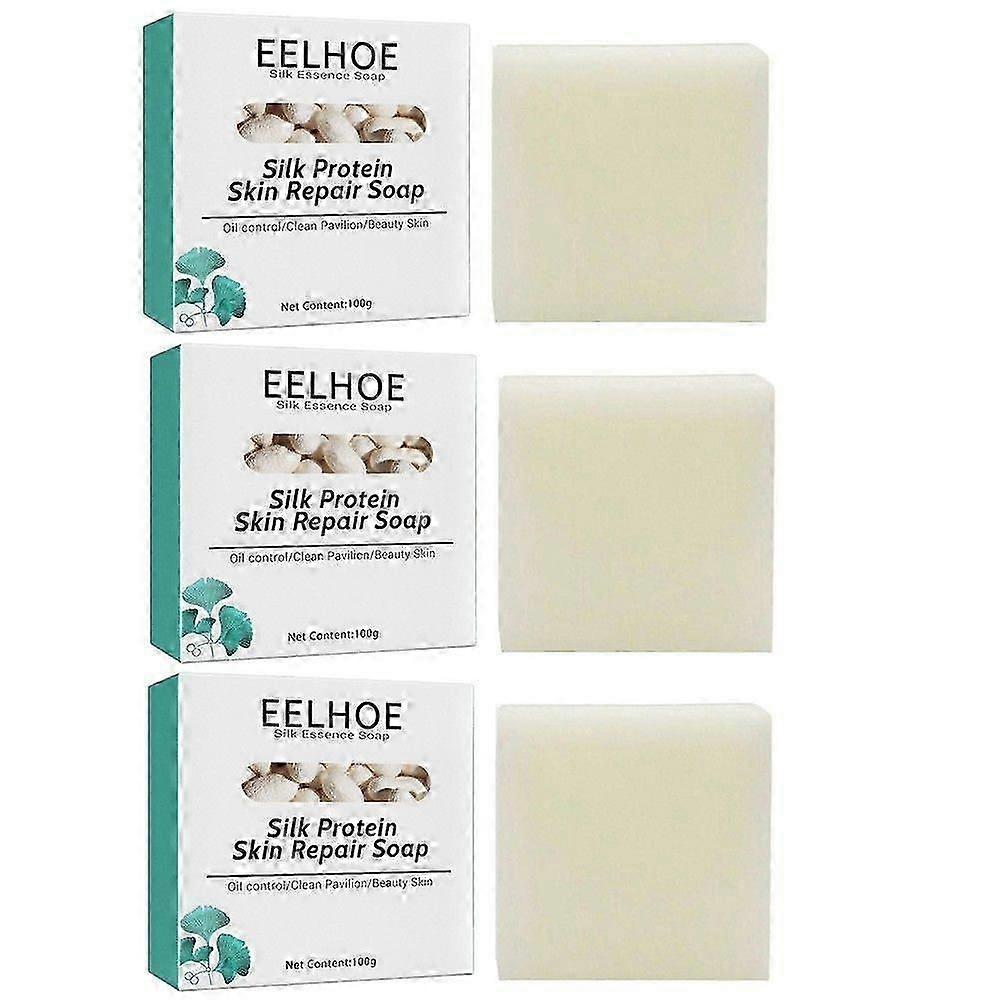 1-3pcs Eelhoe Silk Protein Mask Goat Milk Soap