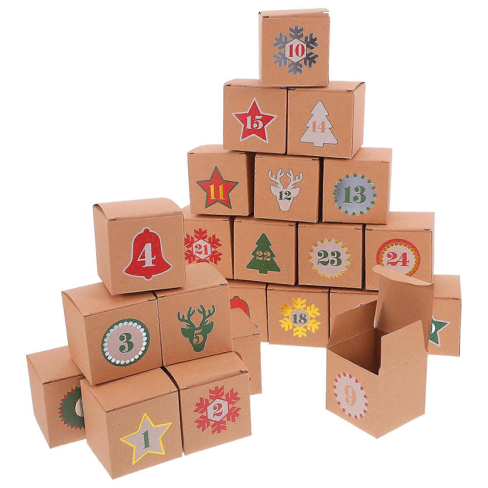 Christmas Countdown Calendar Box with Drawers for Kids 1Set Advent Calendar