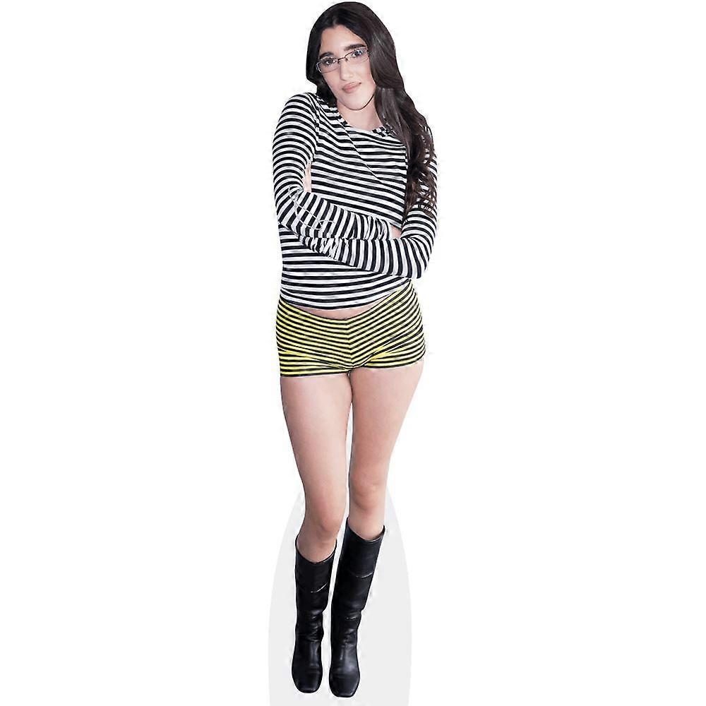 Lara Fernandez Castrelo (Stripes) Cardboard Cutout (lifesize OR mini size). Standee. Stand Up.