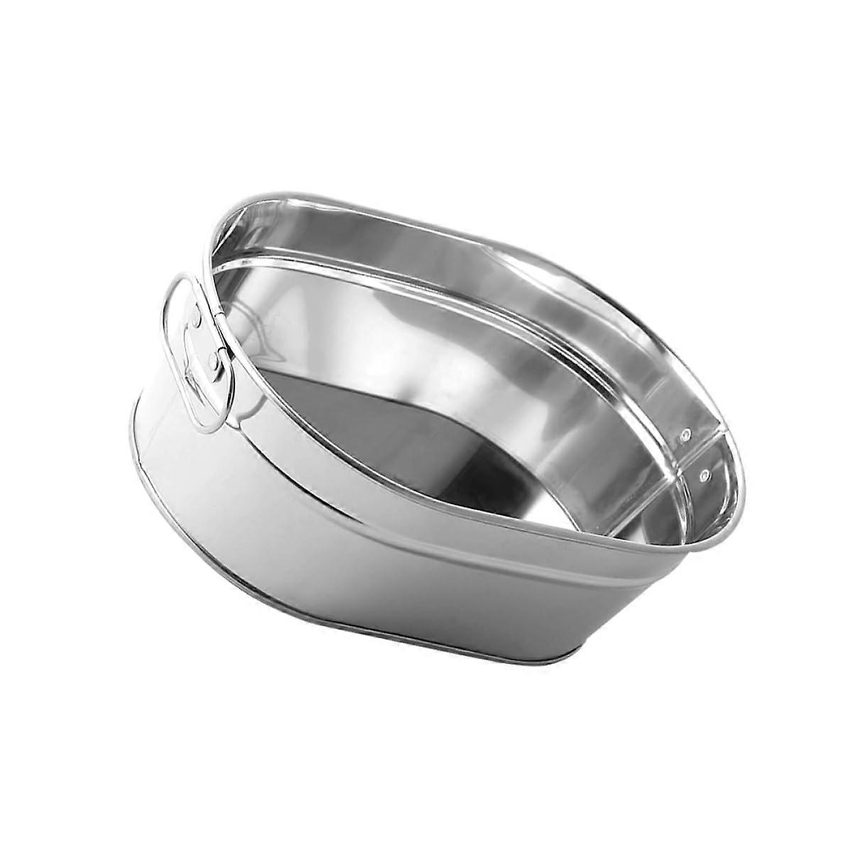 Stainless Steel Fries Bucket with Handles for Snacks and Fried Chicken, Restaurant Quality