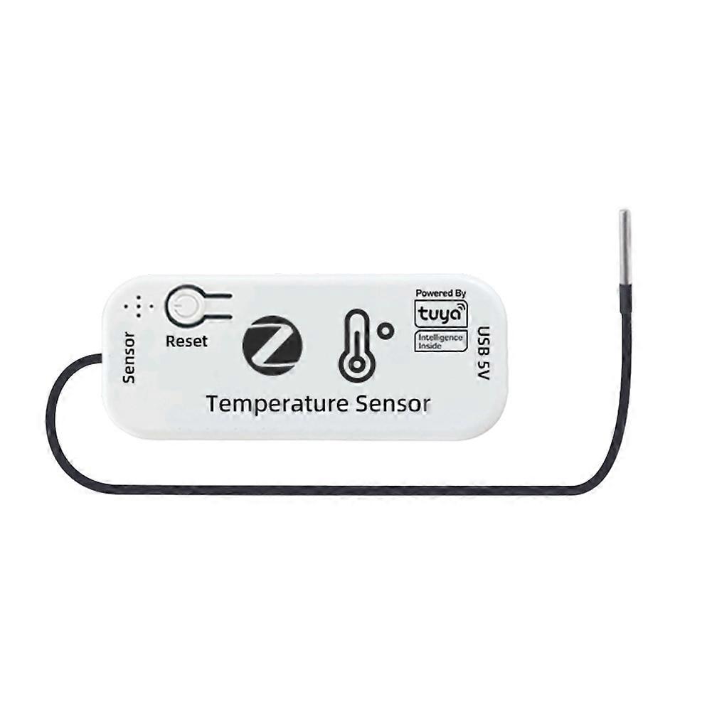 TUYA Zigbee Temperature Sensor APP Remote Monitor Tuya Waterproof Temperature Sensor Smart Home 2M